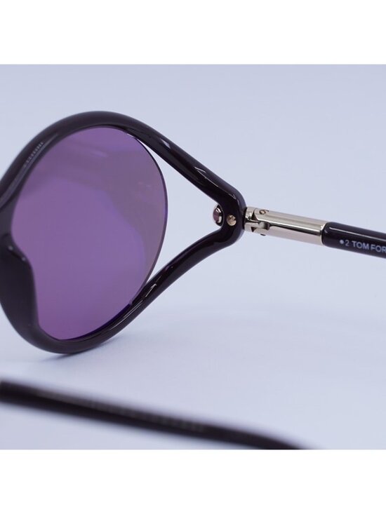 Tom Ford Melody FT1090 48Z Sunglasses Brown Round Frame, Brown Lenses main image 8